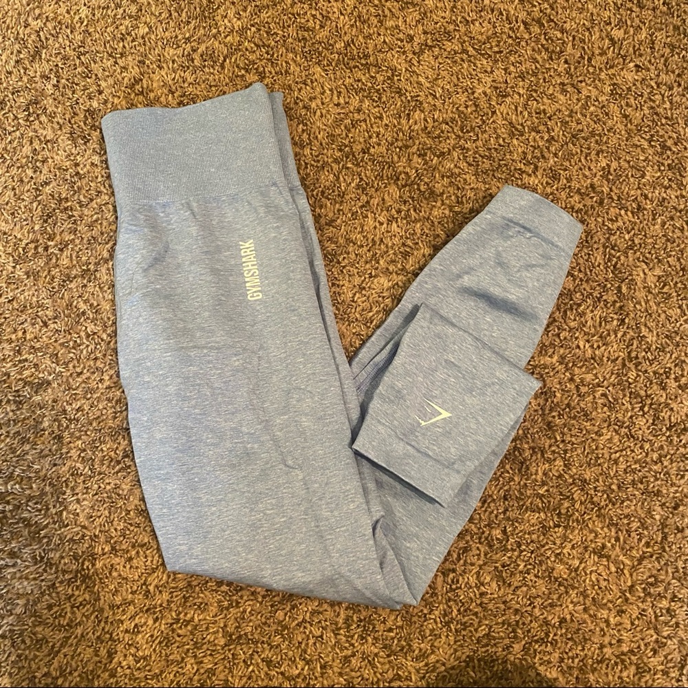 Blue seamless gymshark leggings